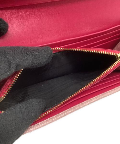 BVLGARI（ブルガリ）BVLGARI (ブルガリ) 長財布 ロゴクリップ ピンクの古着・服飾アイテム