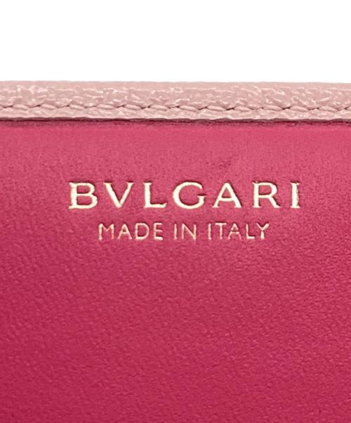 BVLGARI（ブルガリ）BVLGARI (ブルガリ) 長財布 ロゴクリップ ピンクの古着・服飾アイテム