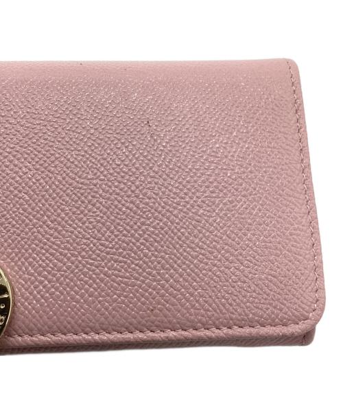 BVLGARI（ブルガリ）BVLGARI (ブルガリ) 長財布 ロゴクリップ ピンクの古着・服飾アイテム