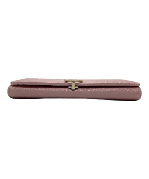 BVLGARI（ブルガリ）BVLGARI (ブルガリ) 長財布 ロゴクリップ ピンクの古着・服飾アイテム