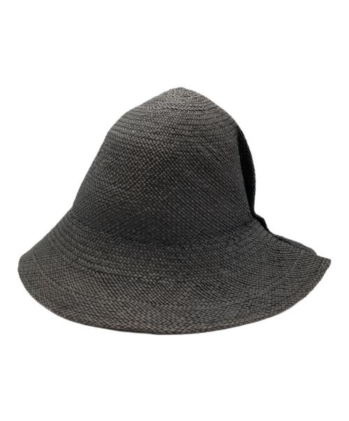 JIL SANDER（ジルサンダー）JIL SANDER (ジルサンダー) ラフィアハット JSWH920001 ブラック サイズ:Mの古着・服飾アイテム