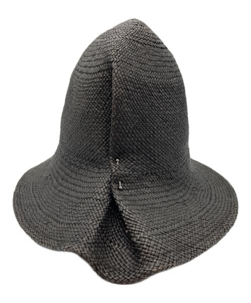 JIL SANDER（ジルサンダー）JIL SANDER (ジルサンダー) ラフィアハット JSWH920001 ブラック サイズ:Mの古着・服飾アイテム