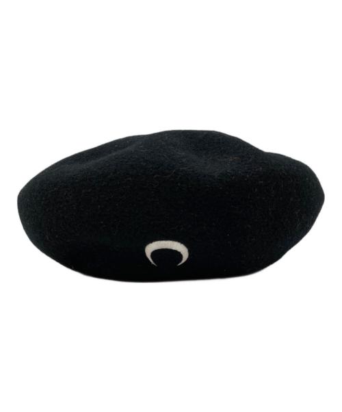 MARINE SERRE（マリーンセル）MARINE SERRE (マリーンセル) ベレー帽 ブラックの古着・服飾アイテム