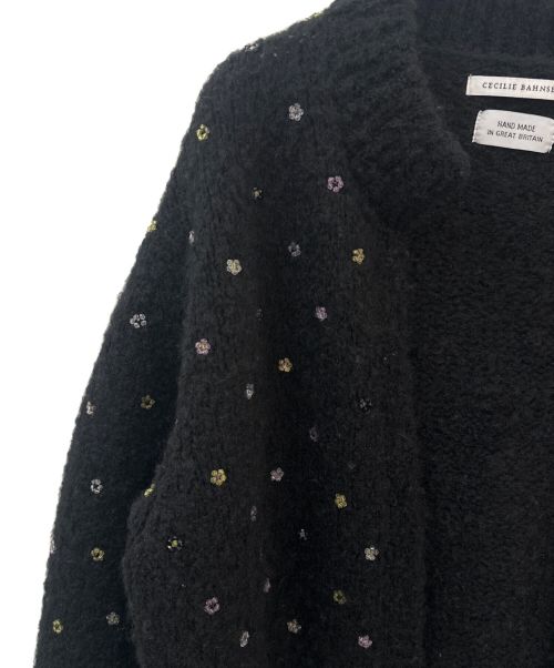 CECILIE BAHNSEN（セシリーバンセン）CECILIE BAHNSEN (セシリーバンセン) ニットカーディガン ブラック サイズ:Sの古着・服飾アイテム