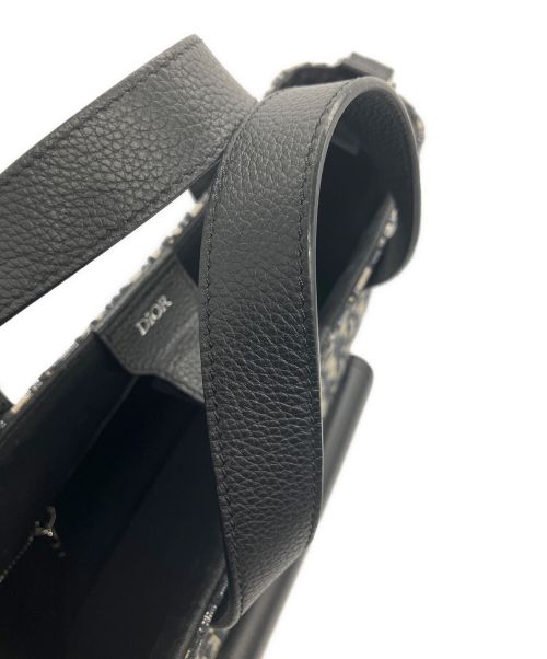 Dior（ディオール）Dior (ディオール) オブリークサドル 2WAYトートバッグ ネイビーの古着・服飾アイテム