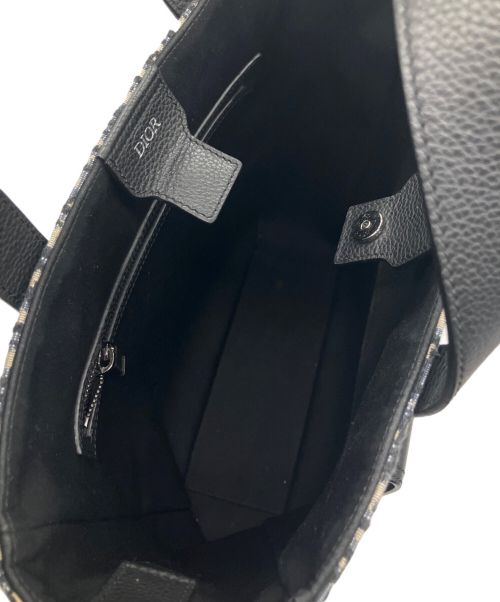 Dior（ディオール）Dior (ディオール) オブリークサドル 2WAYトートバッグ ネイビーの古着・服飾アイテム
