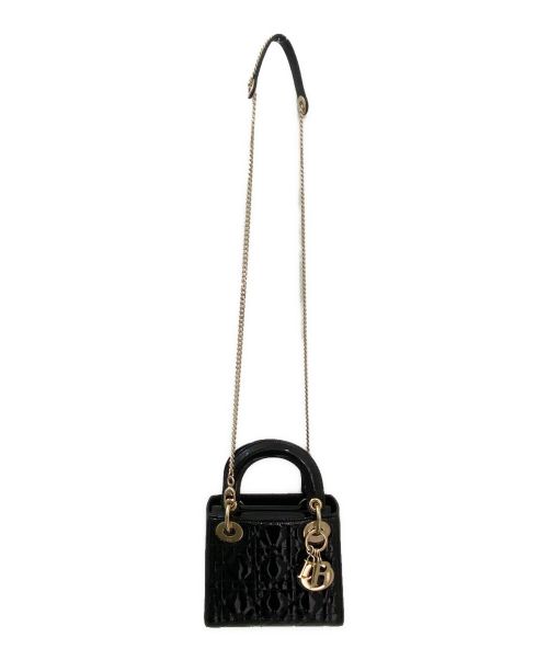 Christian Dior（クリスチャン ディオール）Christian Dior (クリスチャン ディオール) Lady Dior バッグ ミニ ブラック サイズ:ミニの古着・服飾アイテム