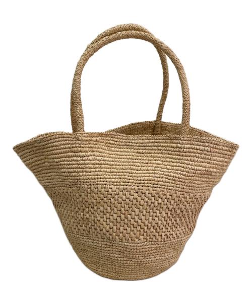 THE ROW（ザ ロウ）THE ROW (ザ ロウ) エミリーラフィアバッグ ベージュの古着・服飾アイテム