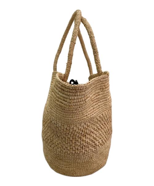 THE ROW（ザ ロウ）THE ROW (ザ ロウ) エミリーラフィアバッグ ベージュの古着・服飾アイテム