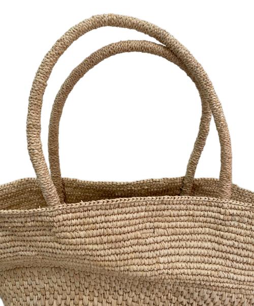 THE ROW（ザ ロウ）THE ROW (ザ ロウ) エミリーラフィアバッグ ベージュの古着・服飾アイテム