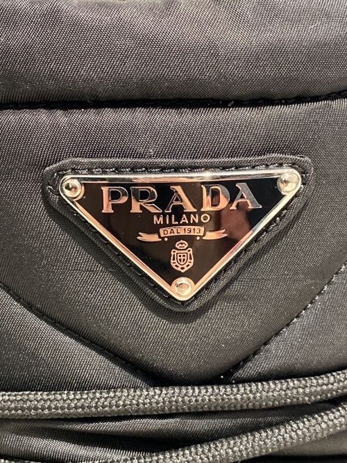 PRADA（プラダ）PRADA (プラダ) ロゴスノーブーツ ブラック サイズ:37/38の古着・服飾アイテム