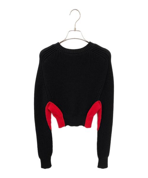 Salvatore Ferragamo（サルヴァトーレ フェラガモ）Salvatore Ferragamo (サルヴァトーレ フェラガモ) ショート丈ニット ブラック サイズ:Sの古着・服飾アイテム