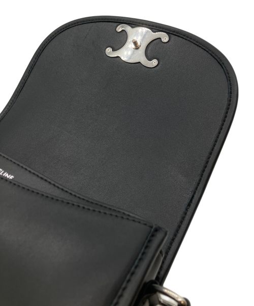 CELINE（セリーヌ）CELINE (セリーヌ) ミディアム ブザス トリオンフ ブラックの古着・服飾アイテム