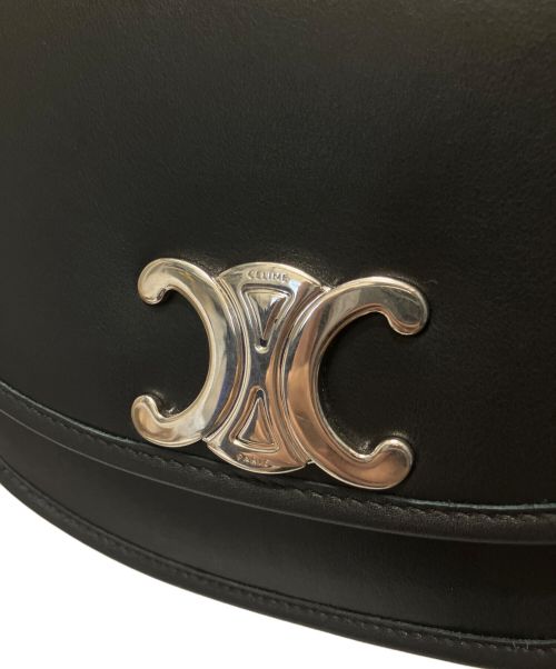 CELINE（セリーヌ）CELINE (セリーヌ) ミディアム ブザス トリオンフ ブラックの古着・服飾アイテム
