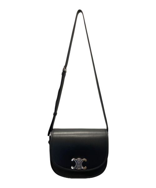 CELINE（セリーヌ）CELINE (セリーヌ) ミディアム ブザス トリオンフ ブラックの古着・服飾アイテム