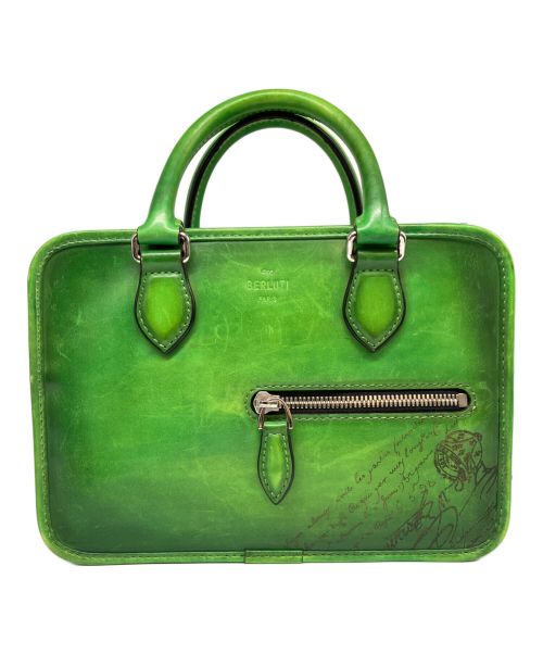 Berluti（ベルルッティ）Berluti (ベルルッティ) アンジュール ガリバー 2WAYハンドバッグ グリーン サイズ:-の古着・服飾アイテム