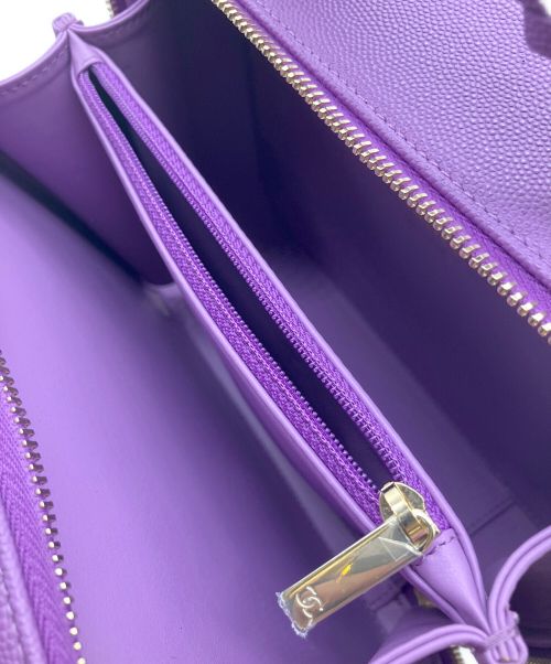 CHANEL（シャネル）CHANEL (シャネル)  Filigree バニティケース ミディアム/ショルダーバッグ/ハンドバッグ/2WAYバッグ パープル サイズ:ミディアムの古着・服飾アイテム