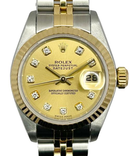 ROLEX（ロレックス）ROLEX (ロレックス) DATEJUST LADY 10P DIA デイトジャストレディ 26 Ref.79173G シャンパン文字盤 シャンパン文字盤 サイズ:26.0mm/16.0cm/20コマの古着・服飾アイテム