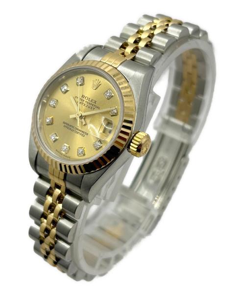 ROLEX（ロレックス）ROLEX (ロレックス) DATEJUST LADY 10P DIA デイトジャストレディ 26 Ref.79173G シャンパン文字盤 シャンパン文字盤 サイズ:26.0mm/16.0cm/20コマの古着・服飾アイテム