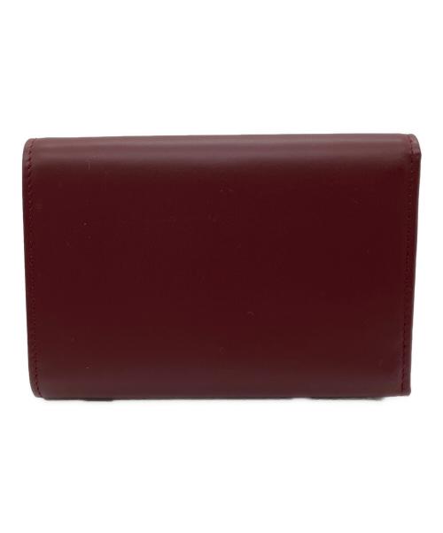 Cartier（カルティエ）Cartier (カルティエ) マストライン　3つ折り財布 ボルドーの古着・服飾アイテム