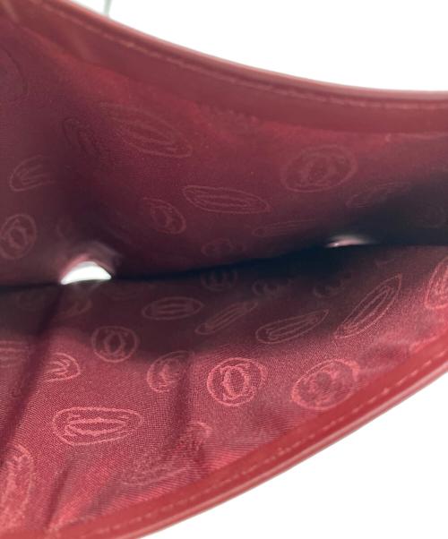Cartier（カルティエ）Cartier (カルティエ) マストライン　3つ折り財布 ボルドーの古着・服飾アイテム