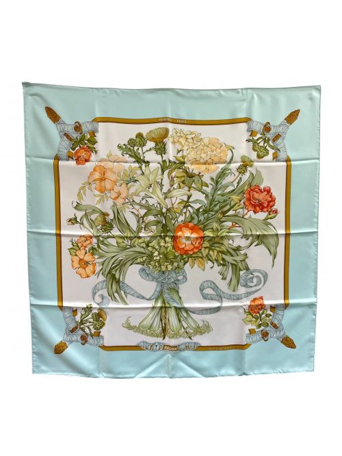 HERMES（エルメス）HERMES (エルメス) スカーフ スカイブルー サイズ:90の古着・服飾アイテム