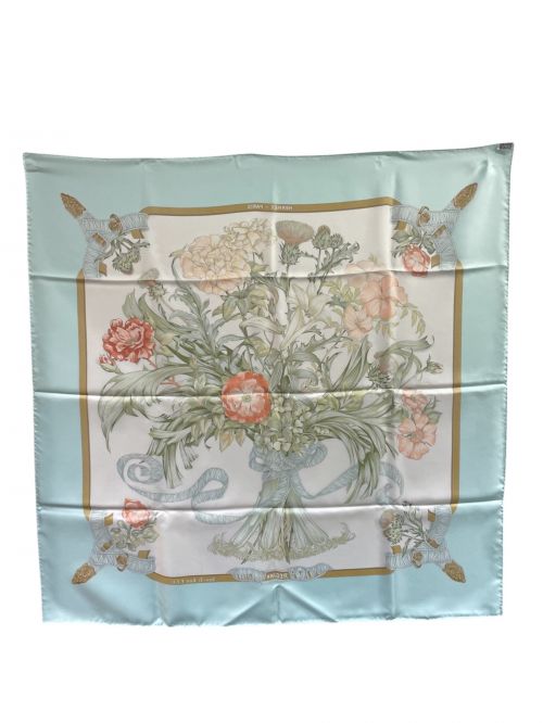 HERMES（エルメス）HERMES (エルメス) スカーフ スカイブルー サイズ:90の古着・服飾アイテム