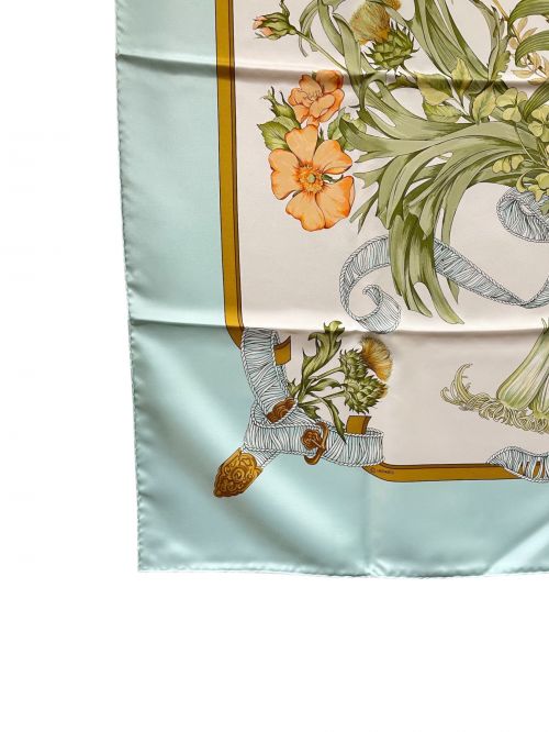 HERMES（エルメス）HERMES (エルメス) スカーフ スカイブルー サイズ:90の古着・服飾アイテム