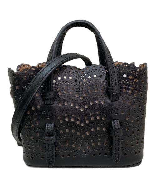 ALAIA（アライア）ALAIA (アライア) Mina Mini leather crossbody bag ブラックの古着・服飾アイテム