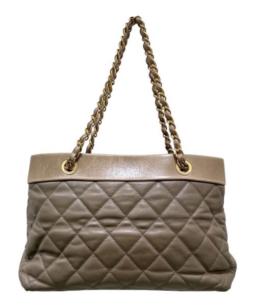 CHANEL（シャネル）CHANEL (シャネル) マトラッセ チェーントートバッグ  グレーの古着・服飾アイテム