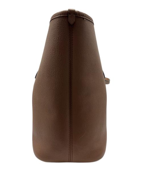 BURBERRY（バーバリー）BURBERRY (バーバリー) リバーシブルハンドバッグ ブラウンの古着・服飾アイテム