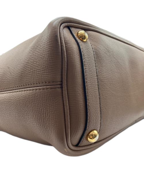 BURBERRY（バーバリー）BURBERRY (バーバリー) リバーシブルハンドバッグ ブラウンの古着・服飾アイテム