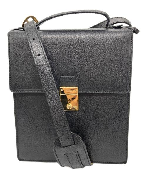 GUCCI（グッチ）GUCCI (グッチ) 2WAYショルダーバッグ ブラックの古着・服飾アイテム