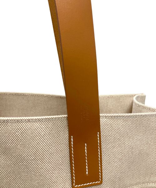 HERMES（エルメス）HERMES (エルメス) エトリヴィエールショッピング/B刻印/トートバッグ ベージュ×ブラウン 未使用品の古着・服飾アイテム