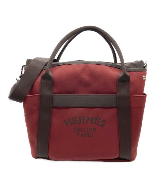 HERMES（エルメス）HERMES (エルメス) サックドパンサージュ/B刻印/トートバッグ/ショルダーバッグ/2WAYバッグ ルージュアッシュの古着・服飾アイテム