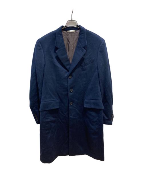 Paul Smith COLLECTION（ポールスミス コレクション）Paul Smith COLLECTION (ポールスミス コレクション) ウールカシミヤチェスターコート ネイビー サイズ:XLの古着・服飾アイテム