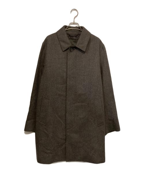 MACKINTOSH LONDON（マッキントッシュ ロンドン）MACKINTOSH LONDON (マッキントッシュ ロンドン) ウールシルクステンカラーコート ブラウン サイズ:42の古着・服飾アイテム