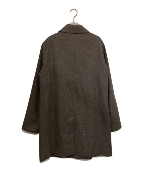 MACKINTOSH LONDON（マッキントッシュ ロンドン）MACKINTOSH LONDON (マッキントッシュ ロンドン) ウールシルクステンカラーコート ブラウン サイズ:42の古着・服飾アイテム