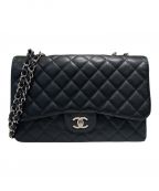 CHANELシャネル）の古着「デカマトラッセ30」｜ブラック×シルバー金具