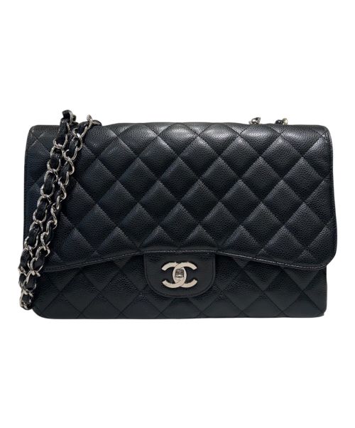 CHANEL（シャネル）CHANEL (シャネル) デカマトラッセ30 ブラック×シルバー金具 サイズ:30の古着・服飾アイテム