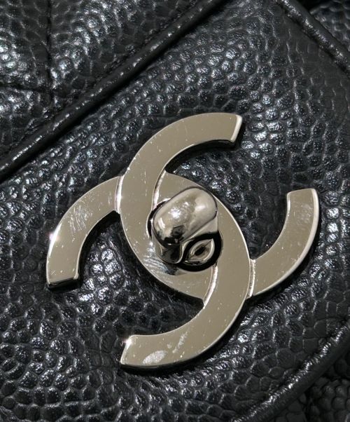 CHANEL（シャネル）CHANEL (シャネル) デカマトラッセ30 ブラック×シルバー金具 サイズ:30の古着・服飾アイテム
