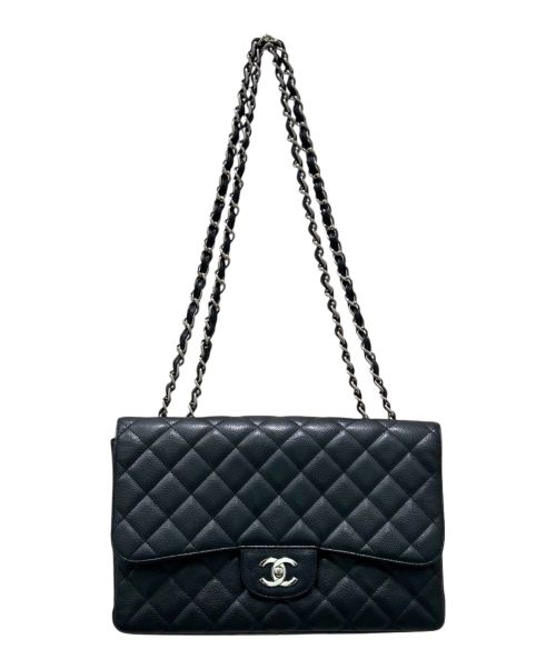 CHANEL（シャネル）CHANEL (シャネル) デカマトラッセ30 ブラック×シルバー金具 サイズ:30の古着・服飾アイテム