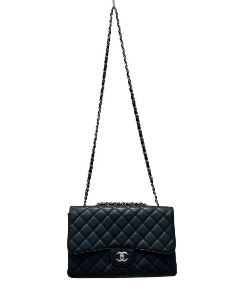 CHANEL（シャネル）CHANEL (シャネル) デカマトラッセ30 ブラック×シルバー金具 サイズ:30の古着・服飾アイテム