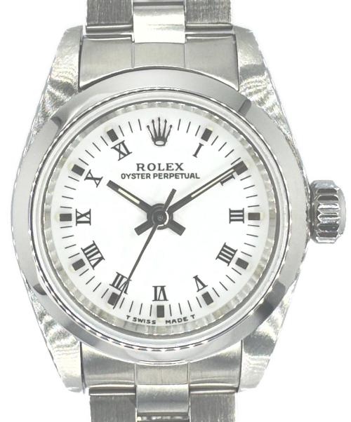 ROLEX（ロレックス）ROLEX (ロレックス) オイスターパーペチュアル レディース 26 Ref.67180 白文字盤 サイズ:26mmの古着・服飾アイテム