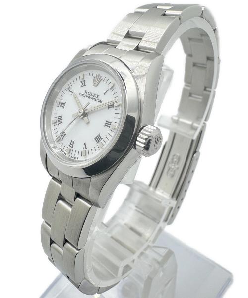 ROLEX（ロレックス）ROLEX (ロレックス) オイスターパーペチュアル レディース 26 Ref.67180 白文字盤 サイズ:26mmの古着・服飾アイテム