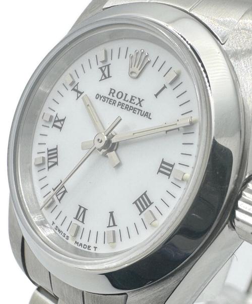 ROLEX（ロレックス）ROLEX (ロレックス) オイスターパーペチュアル レディース 26 Ref.67180 白文字盤 サイズ:26mmの古着・服飾アイテム