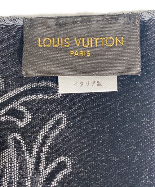LOUIS VUITTON（ルイ ヴィトン）LOUIS VUITTON (ルイ ヴィトン) Christopher Nemeth (クリストファーネメス) カシミア×シルク ロープ柄ストール グレー サイズ:-の古着・服飾アイテム