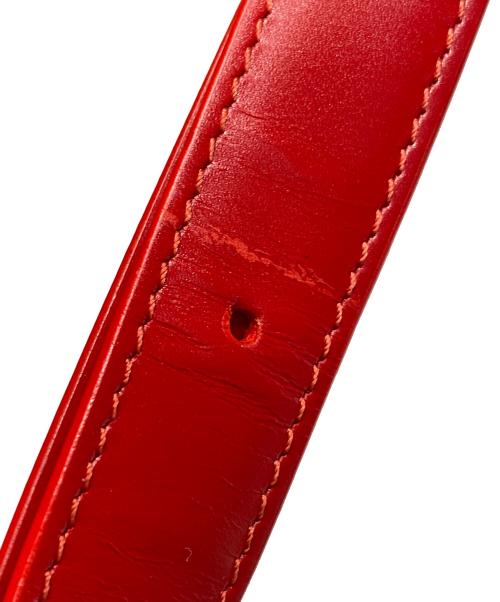 CELINE（セリーヌ）CELINE (セリーヌ) クラシック トリオンフバッグ レッド×ゴールドの古着・服飾アイテム