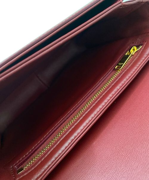 CELINE（セリーヌ）CELINE (セリーヌ) ティーン トリオンフショルダーバッグ ボルドー サイズ:ティーンの古着・服飾アイテム