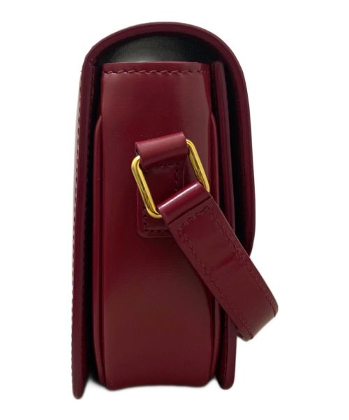 CELINE（セリーヌ）CELINE (セリーヌ) ティーン トリオンフショルダーバッグ ボルドー サイズ:ティーンの古着・服飾アイテム